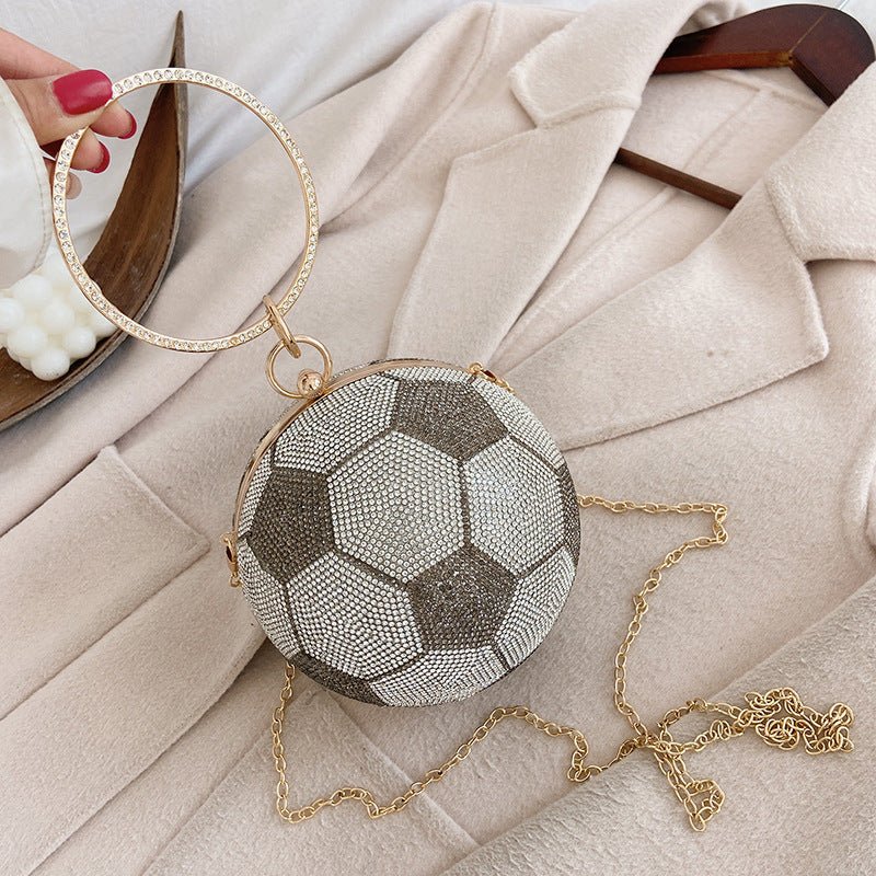 Basketball Clutch Bags for Women Football Shape Wedding Party Purse