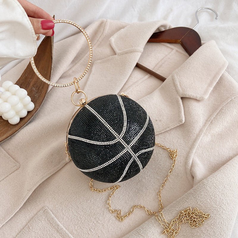 Basketball Clutch Bags for Women Football Shape Wedding Party Purse