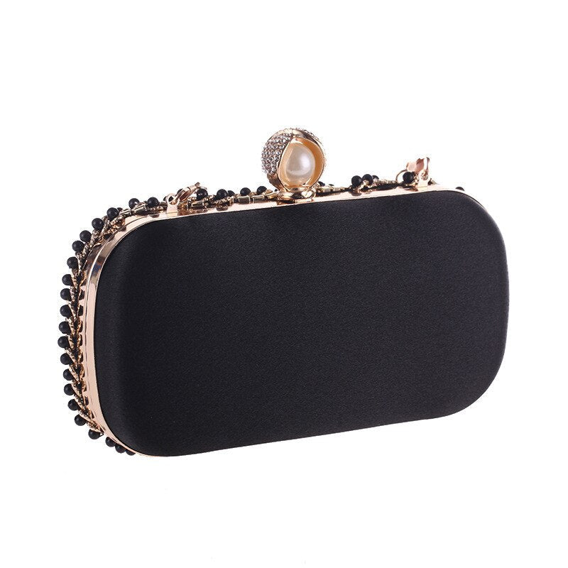 Beaded Clutch Bag with Diamonds