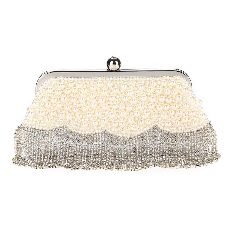 Beaded Diamonds Women Evening Bags Small Pearl Clutch Purse