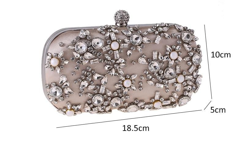Beaded Evening Bag Diamond Wedding Banquet Clutches