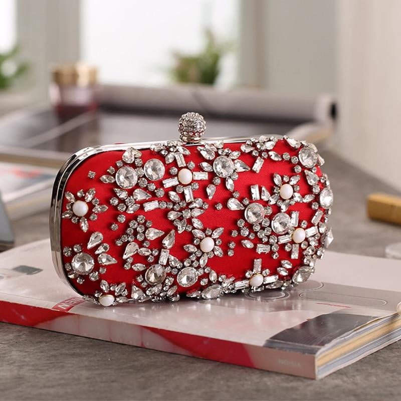 Beaded Evening Bag Diamond Wedding Banquet Clutches