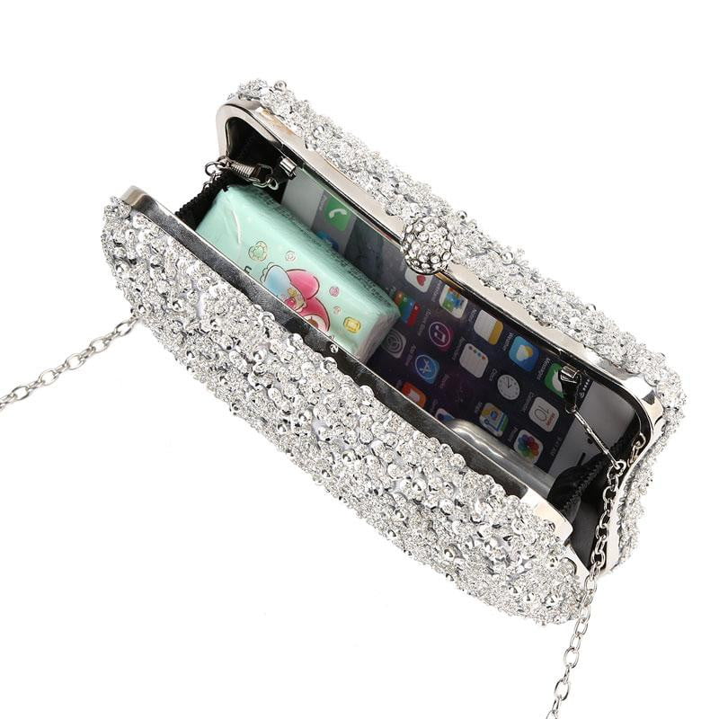 Beaded Evening Bag Diamonds Clutch