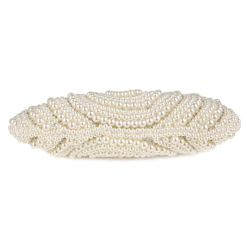 Beaded Evening Bag Pearls Diamonds Clutch