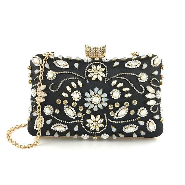 Beaded Evening Bag for Wedding Rhinestone Crystal Clutches