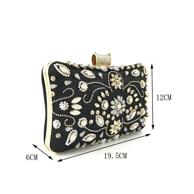 Beaded Evening Bag for Wedding Rhinestone Crystal Clutches