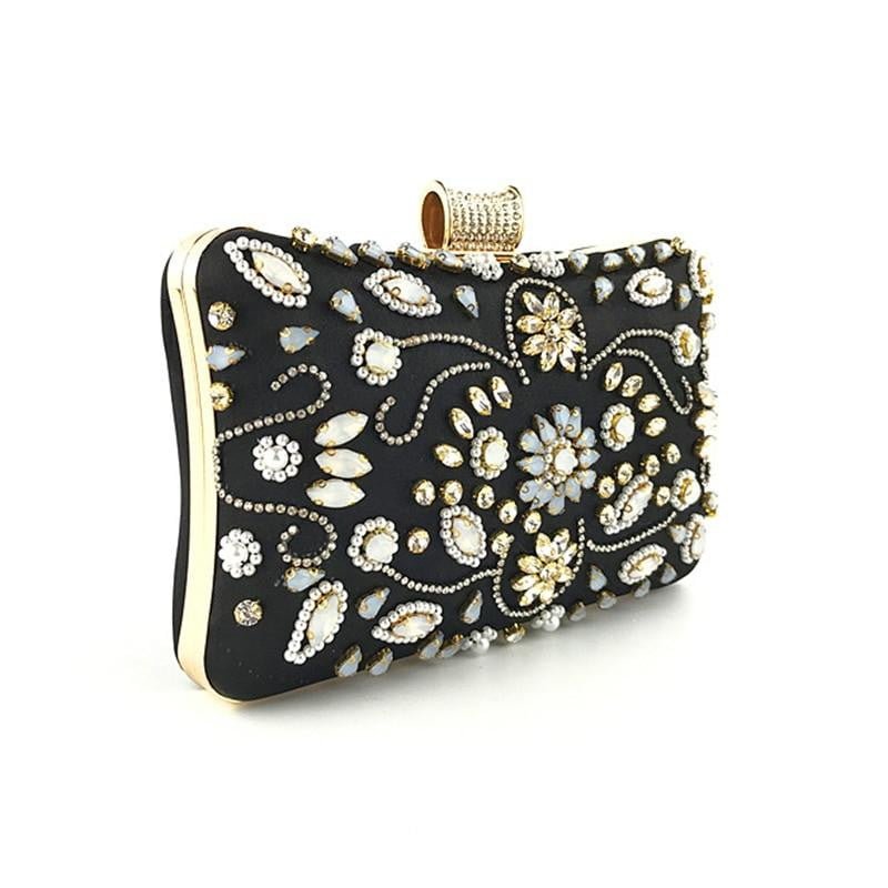 Beaded Evening Bag for Wedding Rhinestone Crystal Clutches
