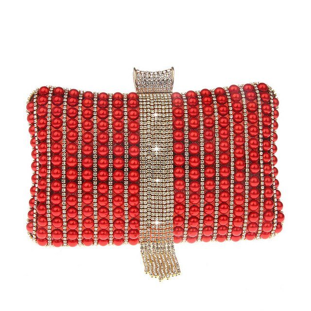 Beaded Evening Bag with Tassel