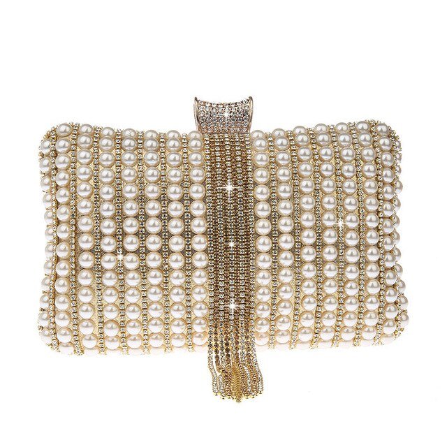 Beaded Evening Bag with Tassel