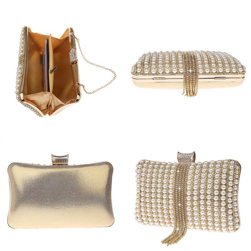 Beaded Evening Bag with Tassel