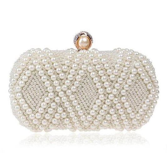 Beaded Evening Bags Artificial Pearls Clutches