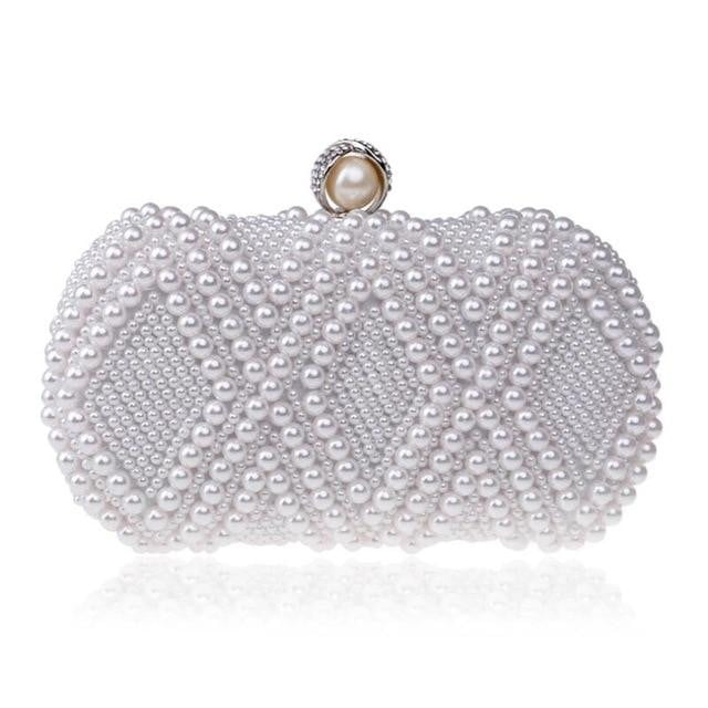 Beaded Evening Bags Artificial Pearls Clutches