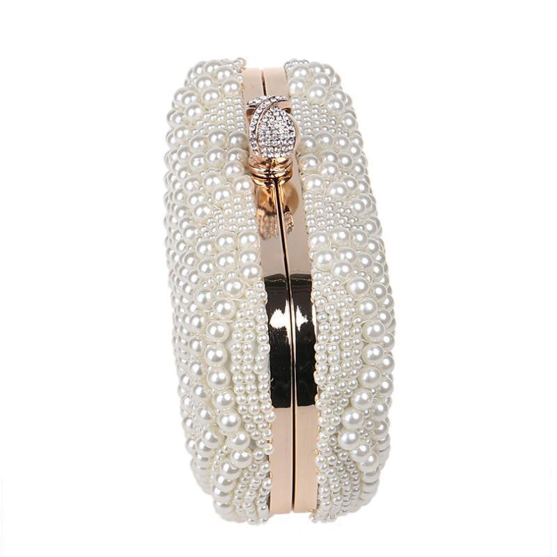 Beaded Evening Bags Artificial Pearls Clutches
