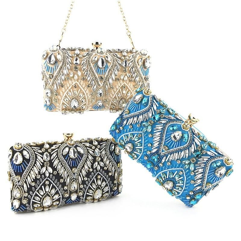 Beaded Evening Bags Diamond Rhinestone Clutches