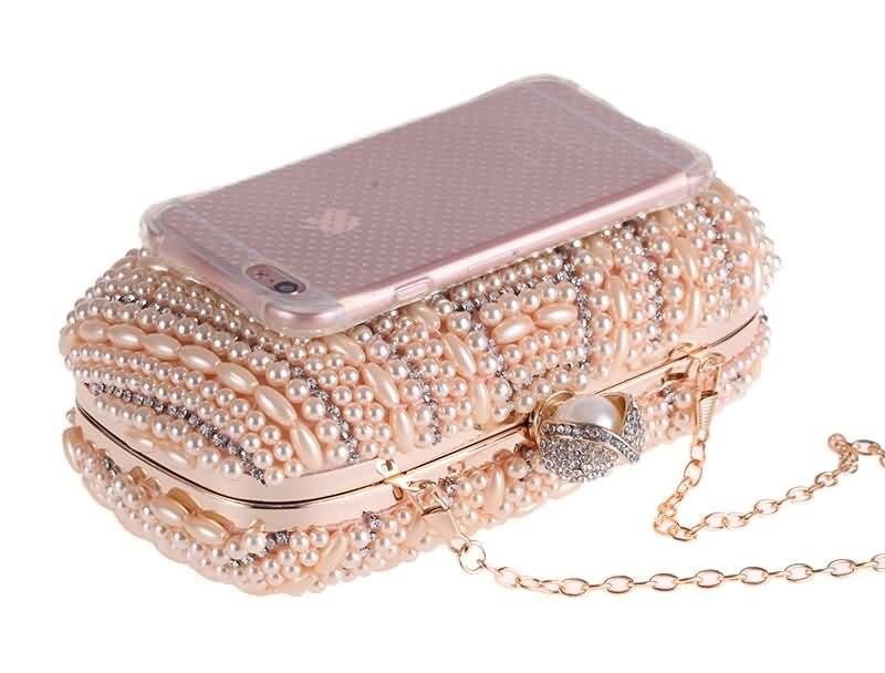 Beaded Evening Bags Luxury Pearls Clutches