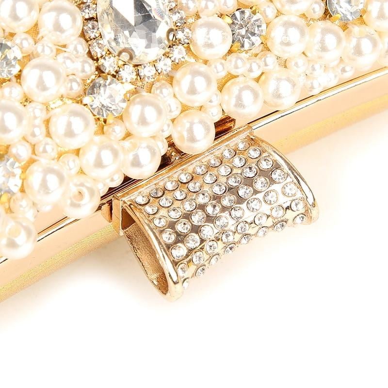 Beaded Evening Bags Pearl Crystal Wedding Clutches