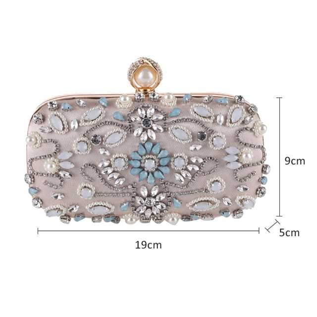 Beaded Evening Bags Pearls Rhinestone Clutches