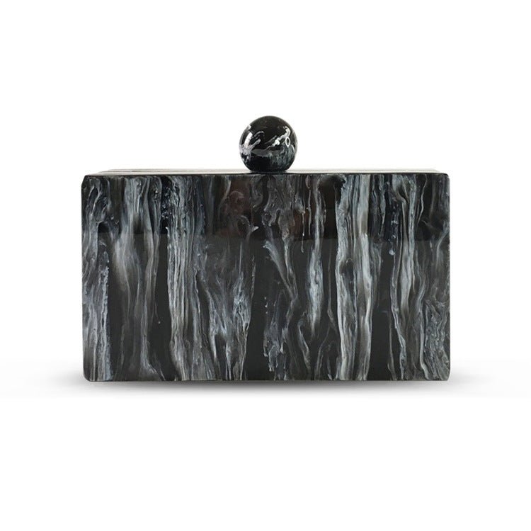 Black Acrylic Evening Clutch Bags