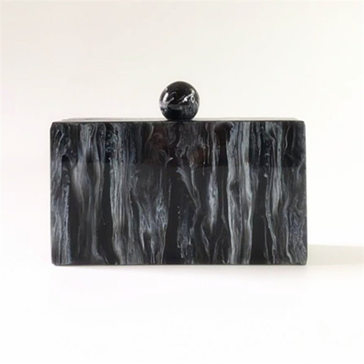 Black Acrylic Evening Clutch Bags