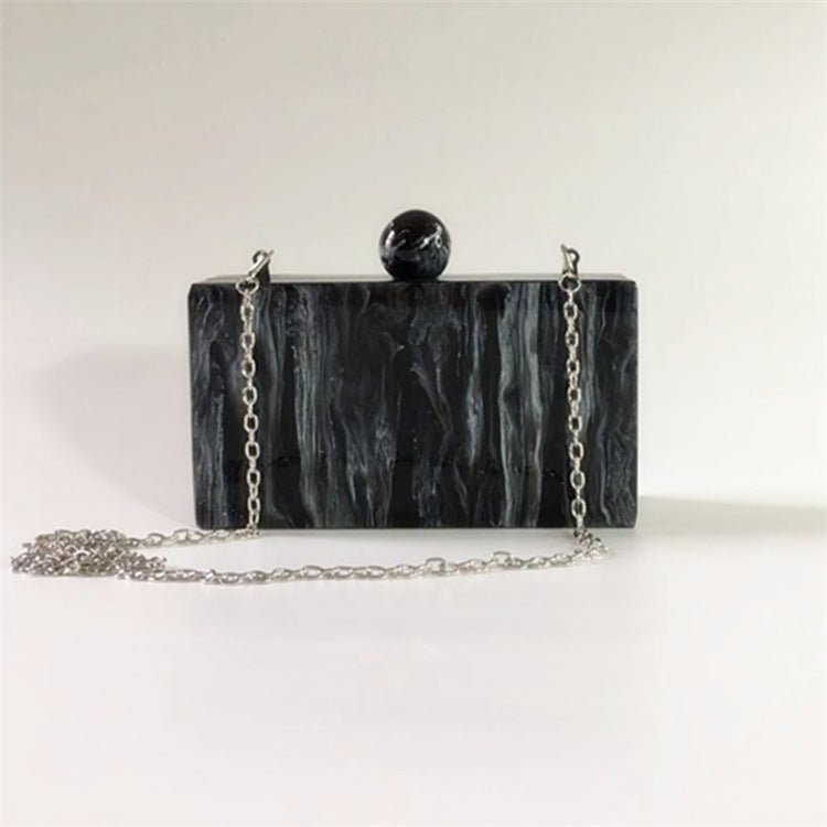 Black Acrylic Evening Clutch Bags