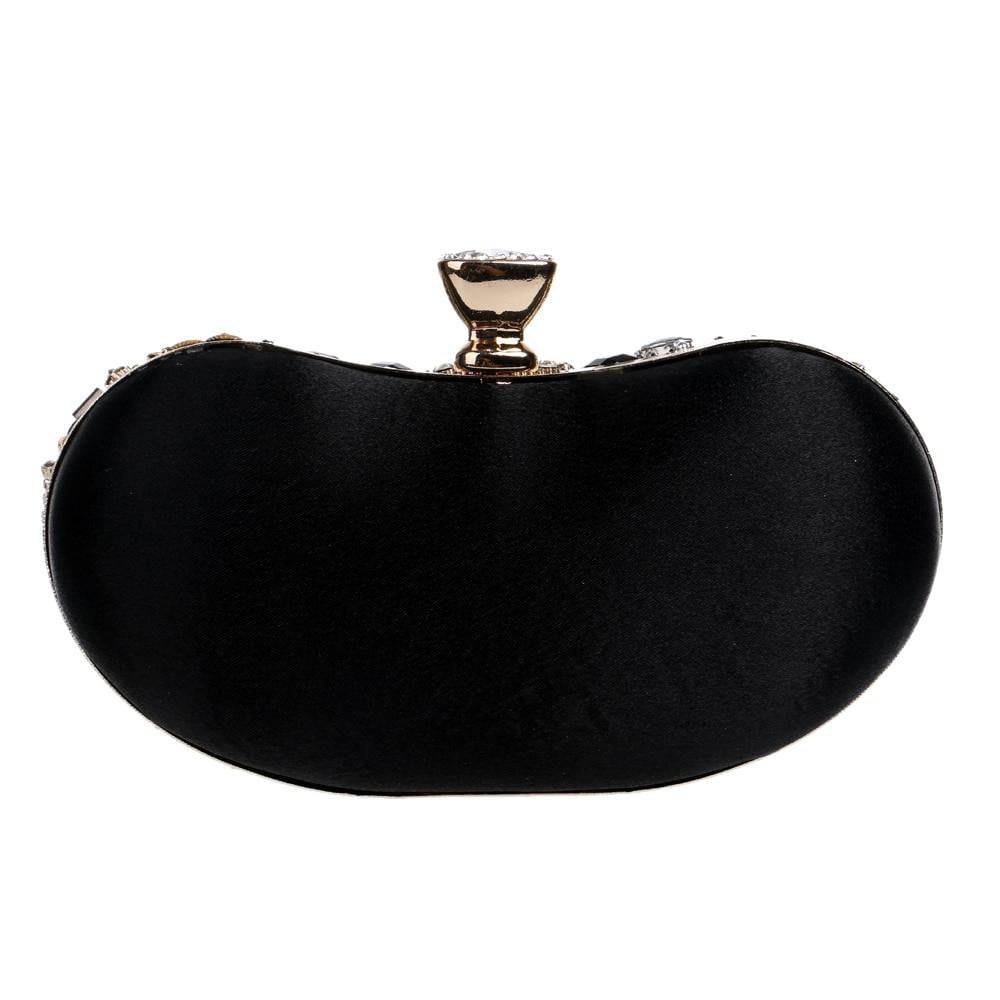 Black Evening Bag Sparkly Beaded Clutch