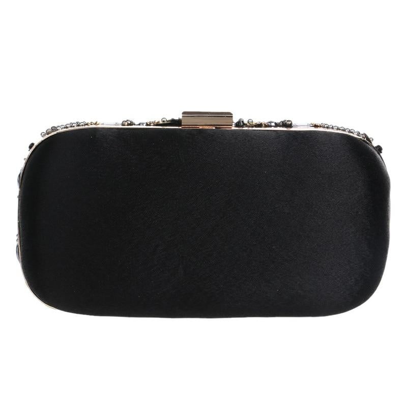 Black Evening Bags Beaded Diamonds Clutches