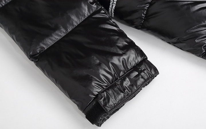 Black Womens Puffer Jacket With Hood