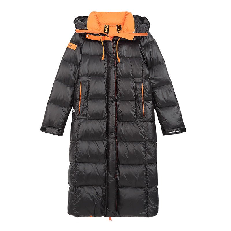 Black Womens Puffer Jacket With Hood