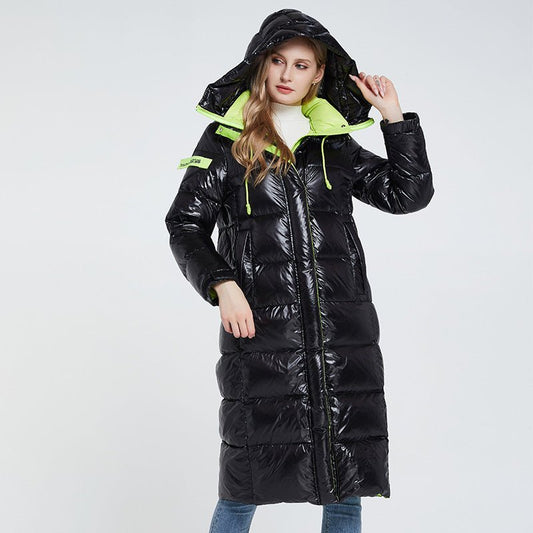 Black Womens Puffer Jacket With Hood