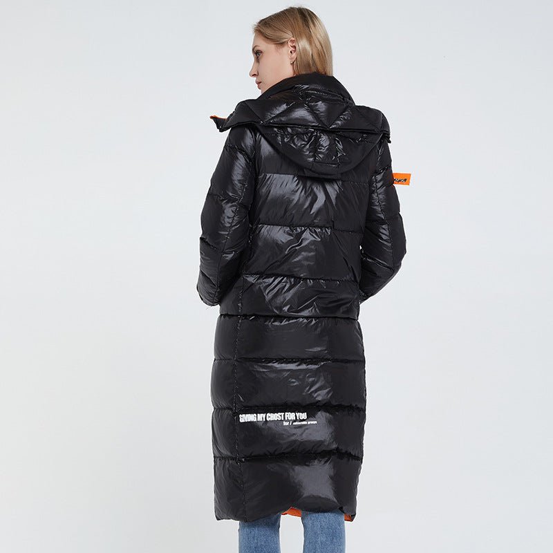Black Womens Puffer Jacket With Hood