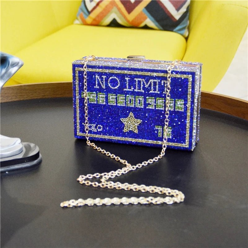 Bling Money Purses and Handbags Diamond Evening Clutch Bag for Wedding Party