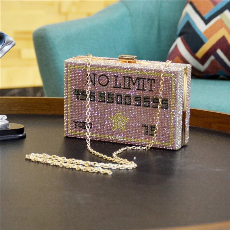 Bling Money Purses and Handbags Diamond Evening Clutch Bag for Wedding Party