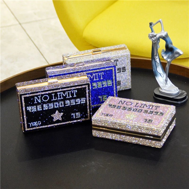 Bling Money Purses and Handbags Diamond Evening Clutch Bag for Wedding Party
