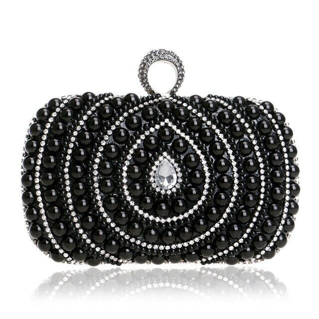 Bridal Clutch Bag Beaded Diamonds