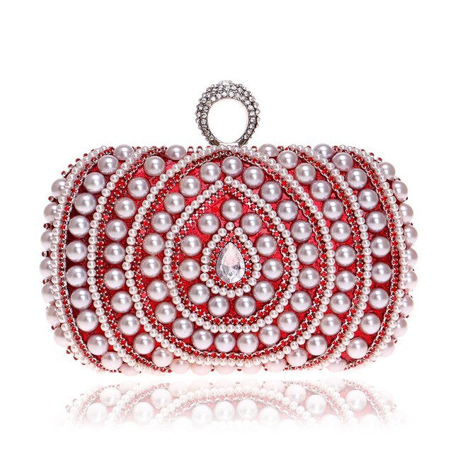 Bridal Clutch Bag Beaded Diamonds