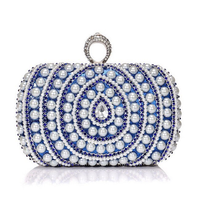 Bridal Clutch Bag Beaded Diamonds