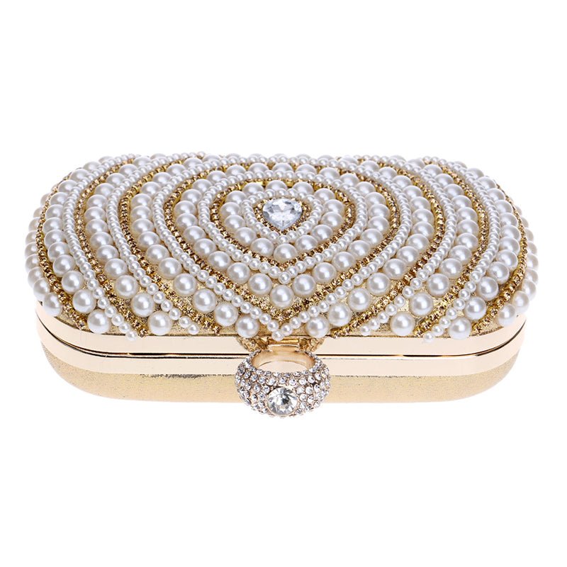 Bridal Clutch Bag Beaded Diamonds