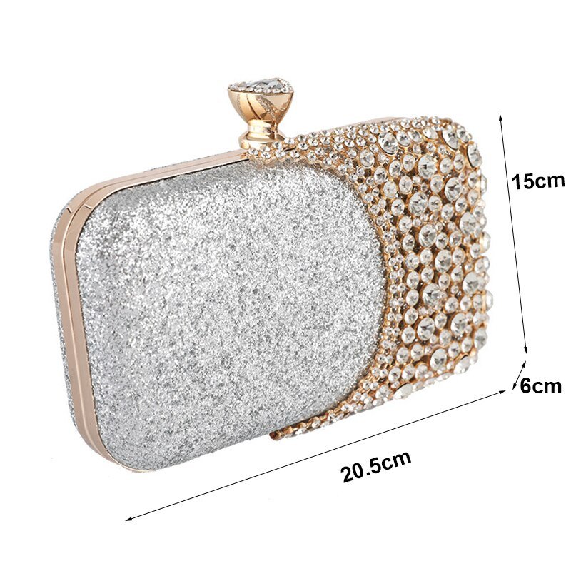 Bridal Clutch Bag Crystal Wedding Purse