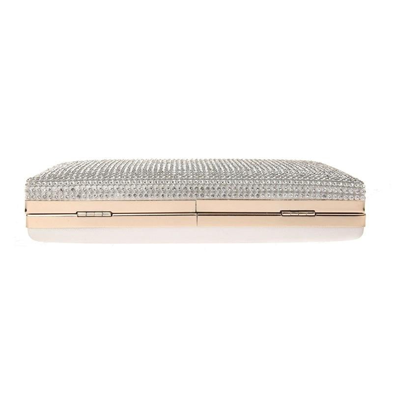 Clutch Bag Diamonds Gold Silver Handbag