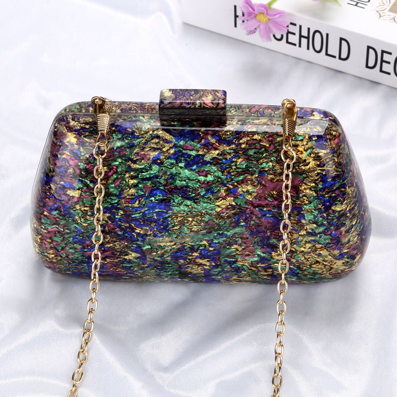 Colorful Hard Acrylic Evening Bag