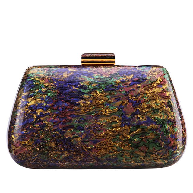 Colorful Hard Acrylic Evening Bag