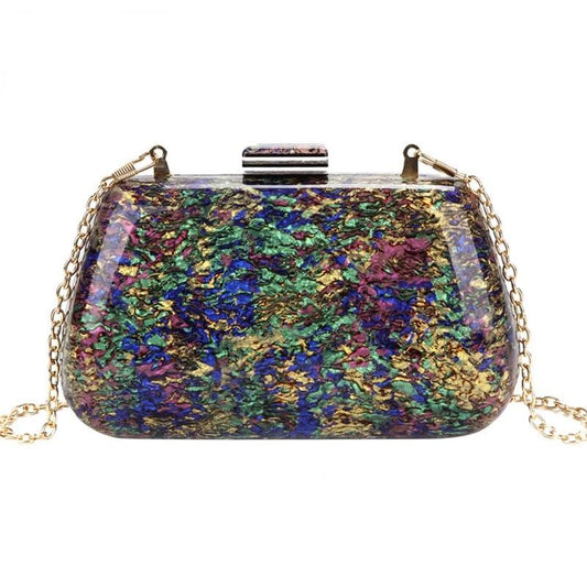 Colorful Hard Acrylic Evening Bag