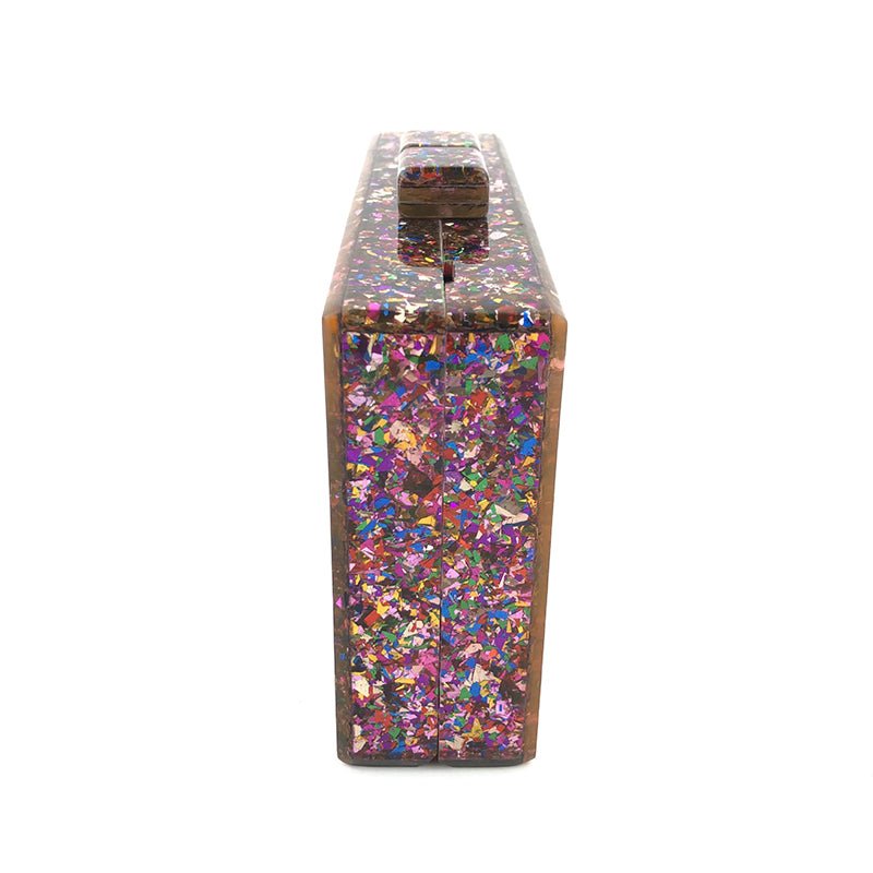 Colorful Sequin Luxury Evening Clutch Bags Acrylic