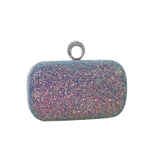 Colorful Sequin Women's Clutch Bag Party Chain Shoulder Purse