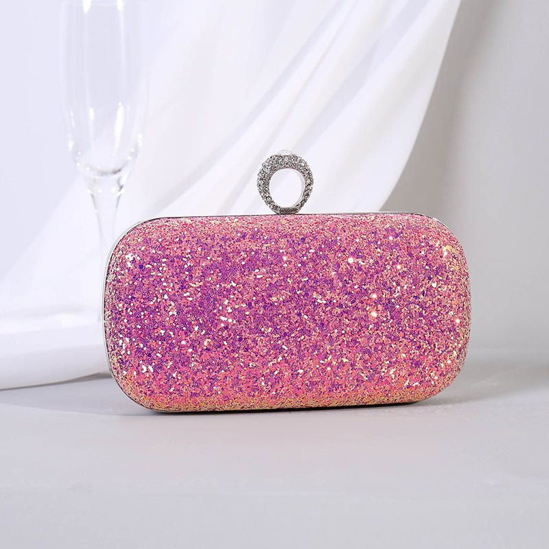 Colorful Sequin Women's Clutch Bag Party Chain Shoulder Purse