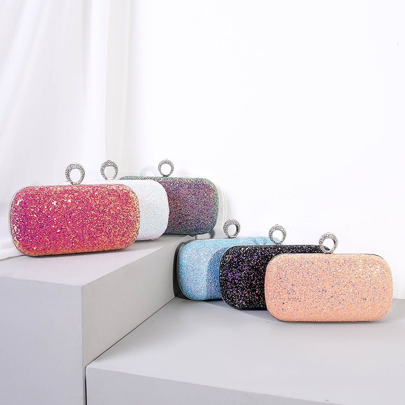 Colorful Sequin Women's Clutch Bag Party Chain Shoulder Purse