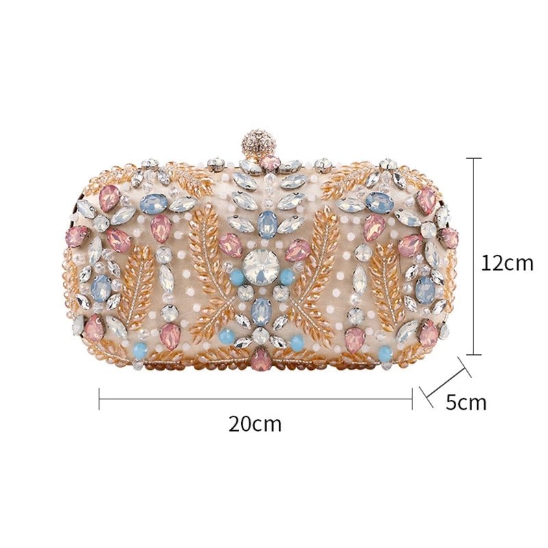 Crystal Clutch Bag for Wedding Party Rhinestone Handbag