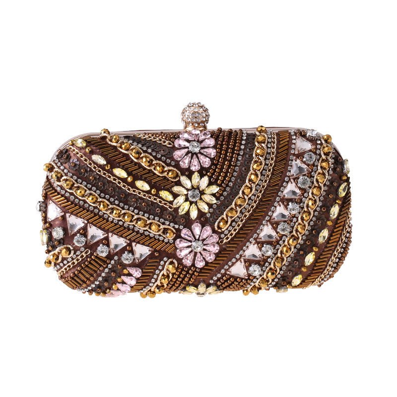 Crystal Evening Bags for Wedding Party Flower Rhinestone Clutch Purses