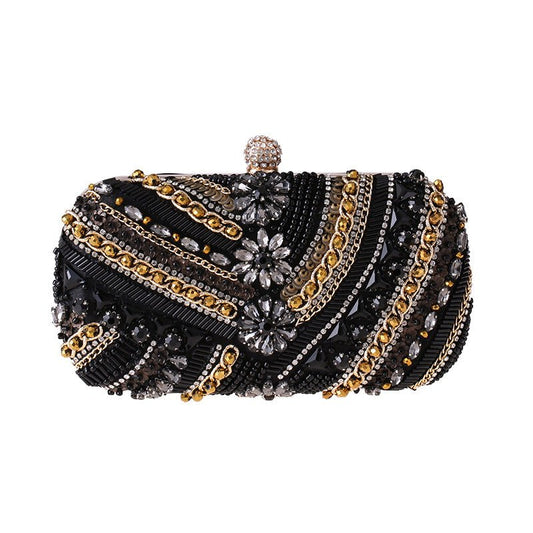 Crystal Evening Bags for Wedding Party Flower Rhinestone Clutch Purses