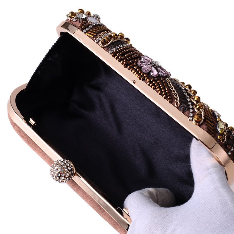 Crystal Evening Bags for Wedding Party Flower Rhinestone Clutch Purses